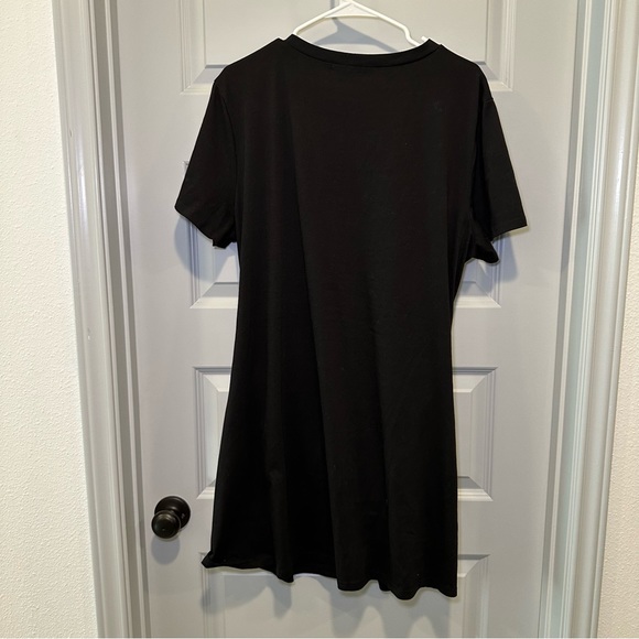 SheIn Curve Black Short Sleeve Cutout Dress size 3XL - Picture 9 of 9
